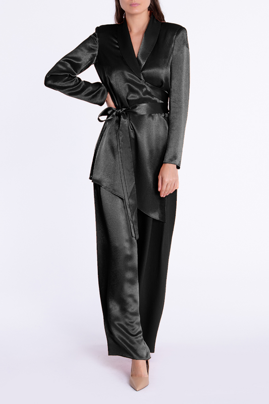 Bol Paça Saten Pantolon