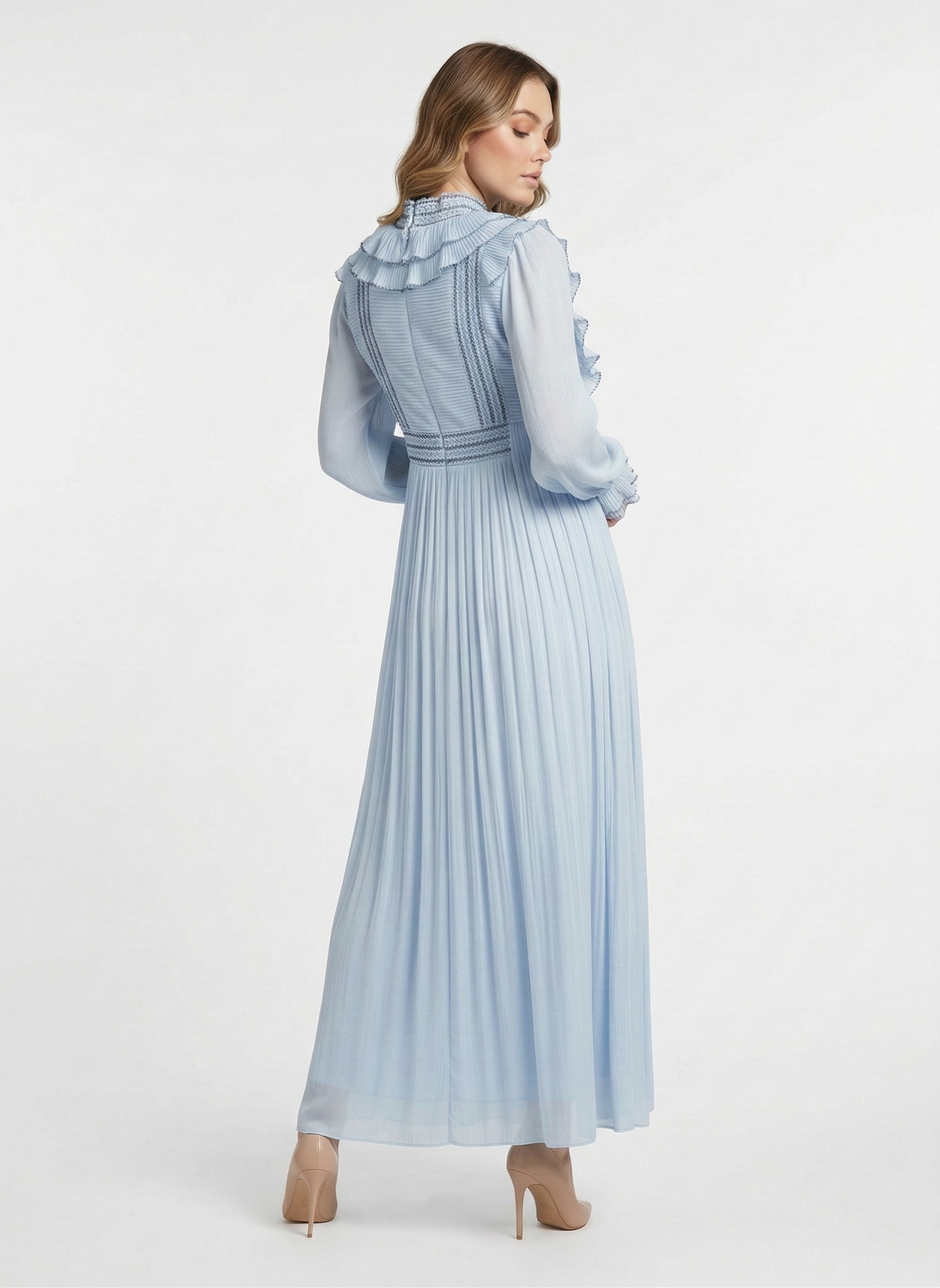 Kadın Uzun Şifon Elbise