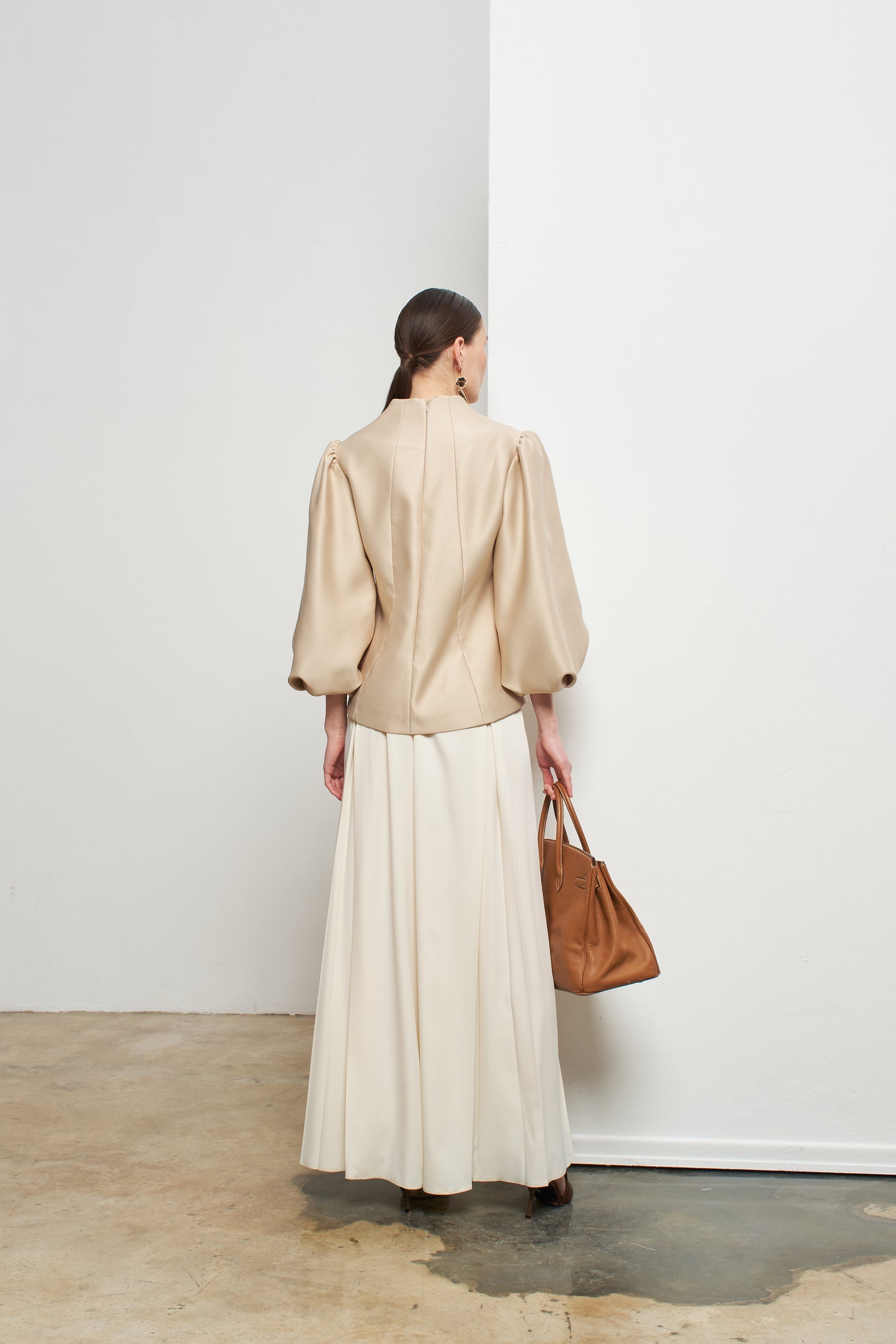 Kadın Hakim Yaka Saten Bluz