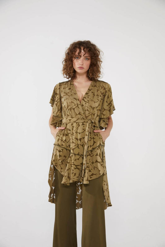 Kolları Volanlı Bluz