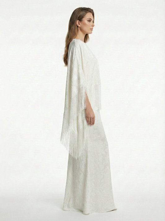 Uzun Püskül Detaylı Elbise