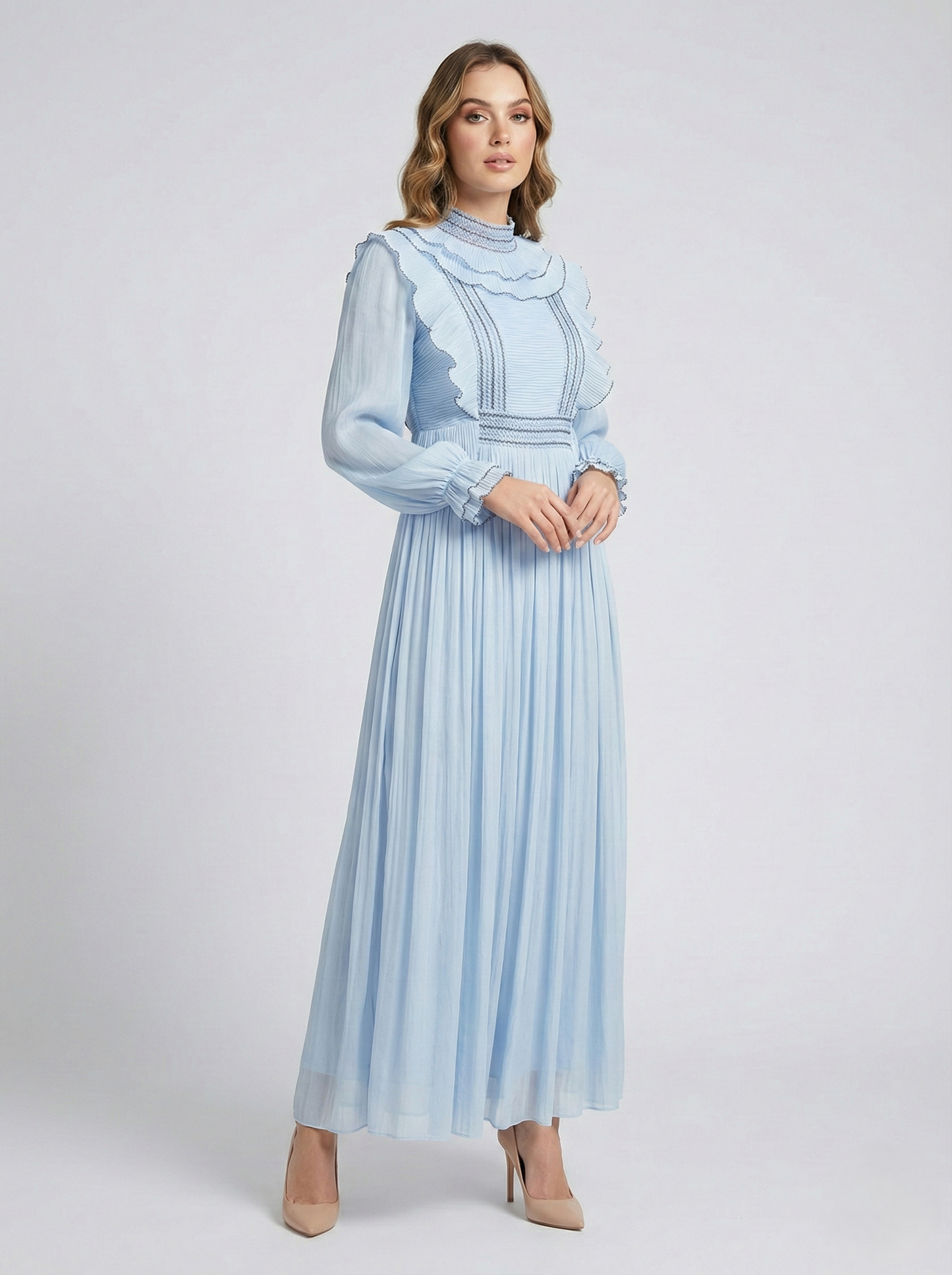 Kadın Uzun Şifon Elbise