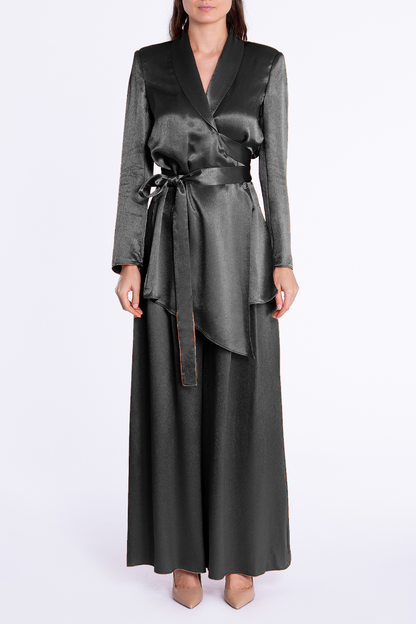 Bol Paça Saten Pantolon