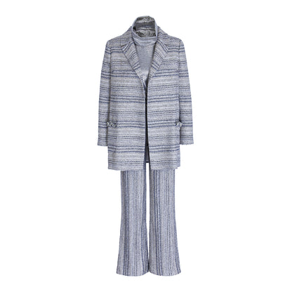 Kalın Örme Simli Ceket