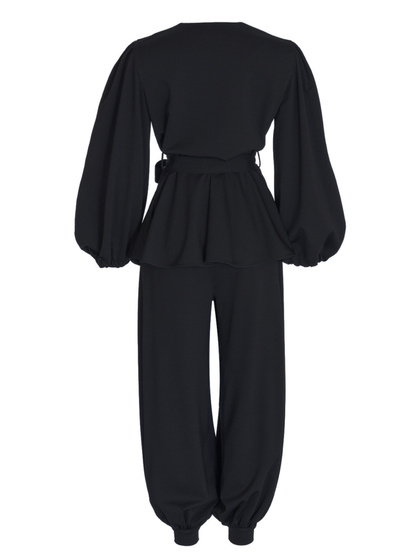 Women's Tie-Front Buttoned Jacket