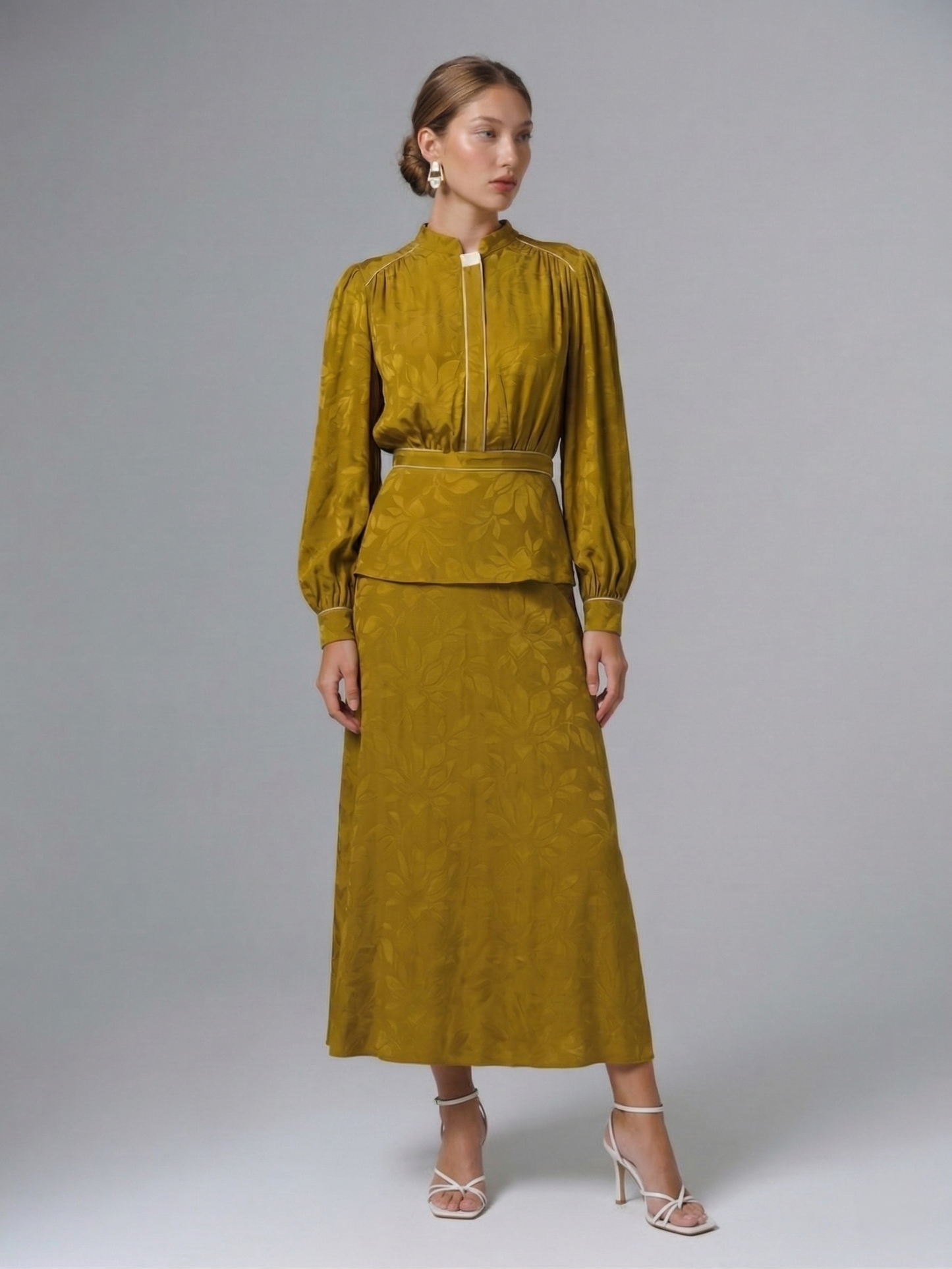 Kadın Uzun Kollu Jakar Elbise