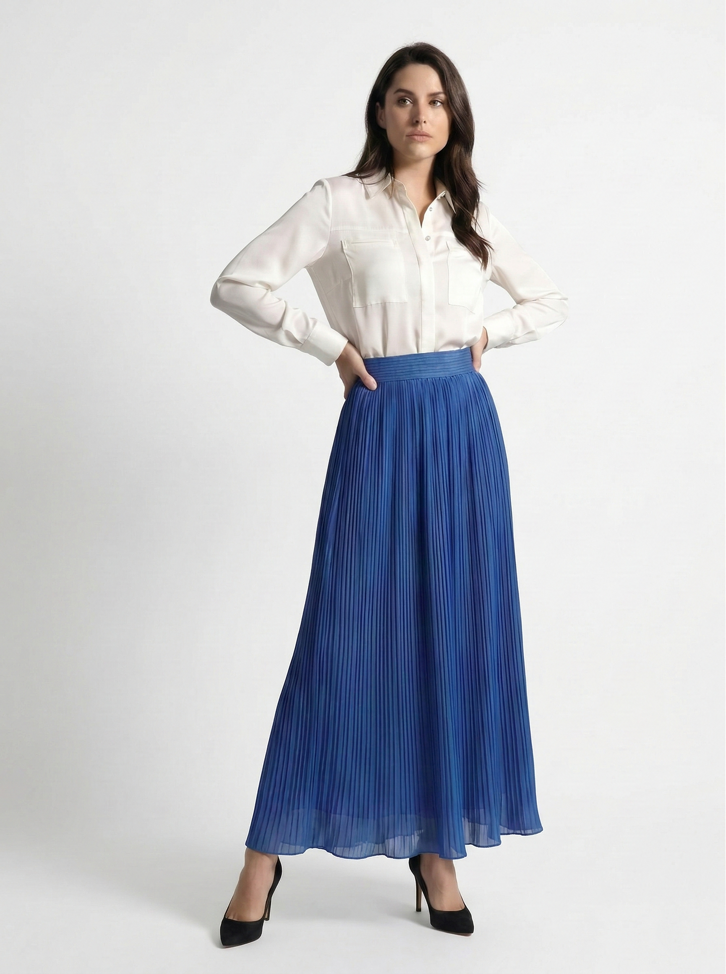 Kadın Uzun Boy Piliseli Etek