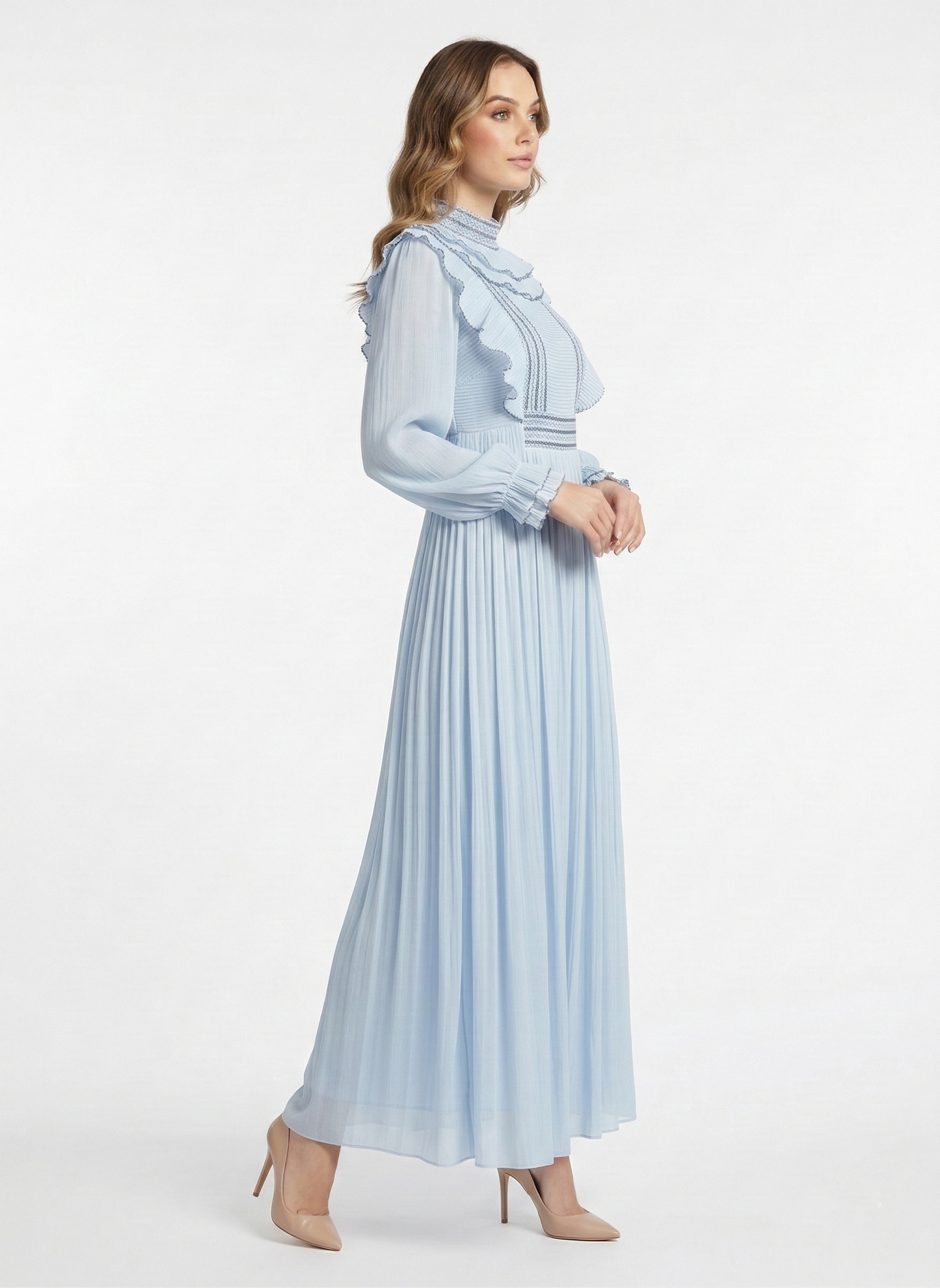 Kadın Uzun Şifon Elbise