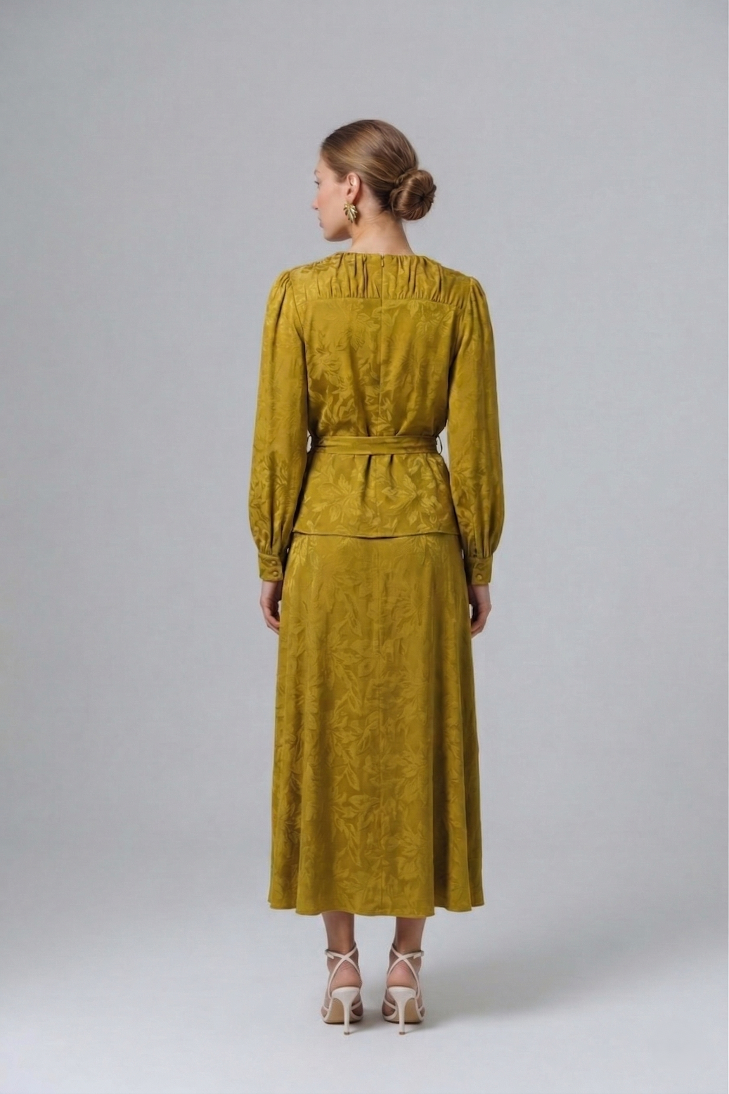 Kadın Uzun Kollu Jakar Elbise