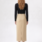 Kadın Pili Detaylı Midi Etek