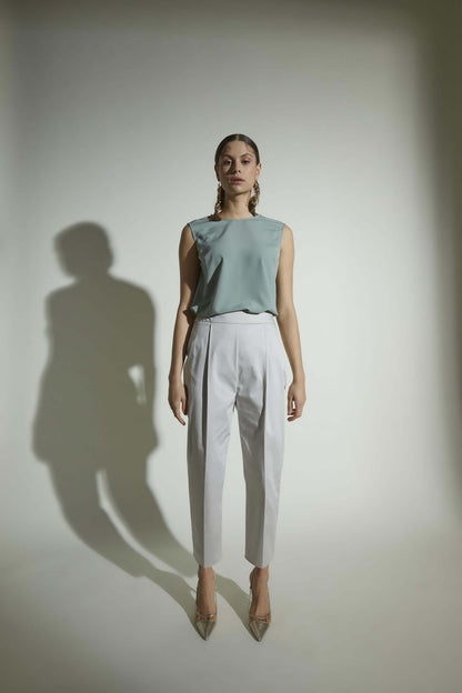 Pile Kırmalı Pantolon